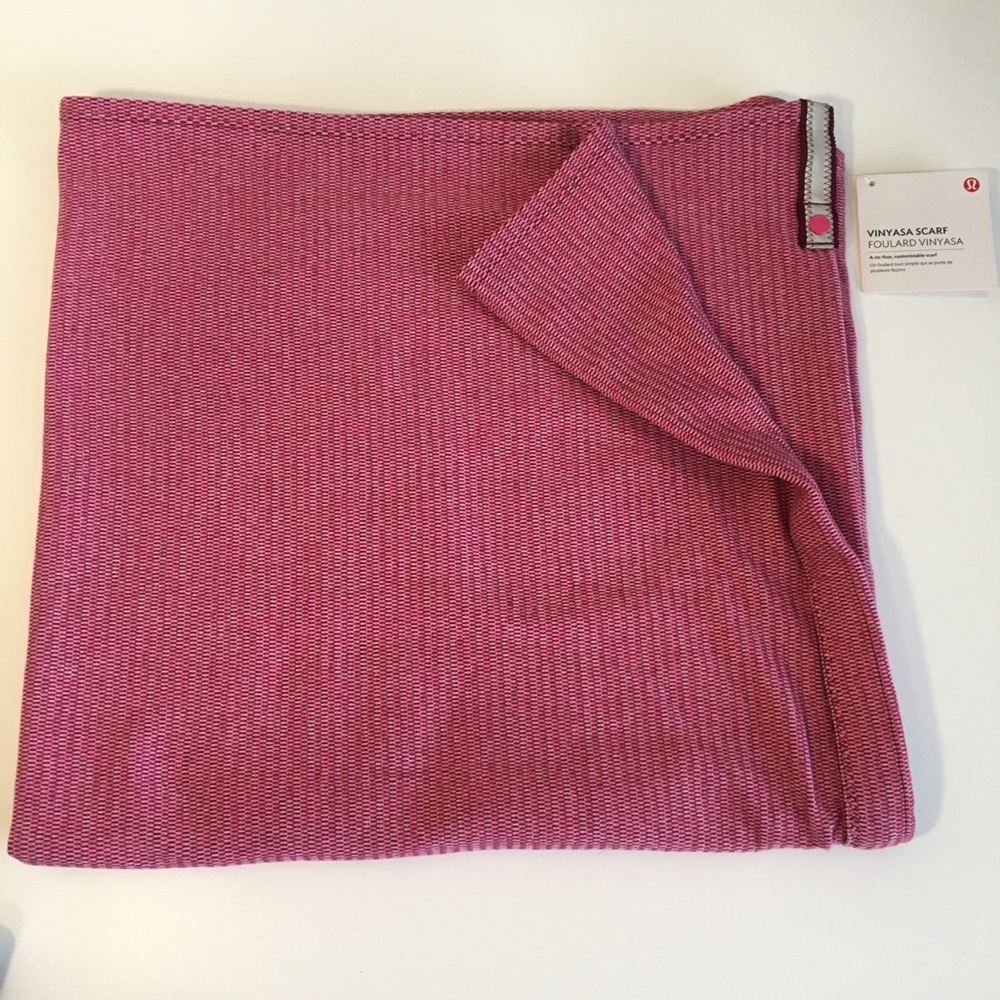 Lululemon Pique Vinyasa Wine & Bon Bon Scarf - New